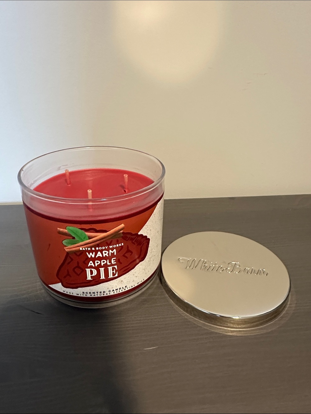 🍎 🥧 Bath & Body Works Warm Apple Pie 3-Wick Candle